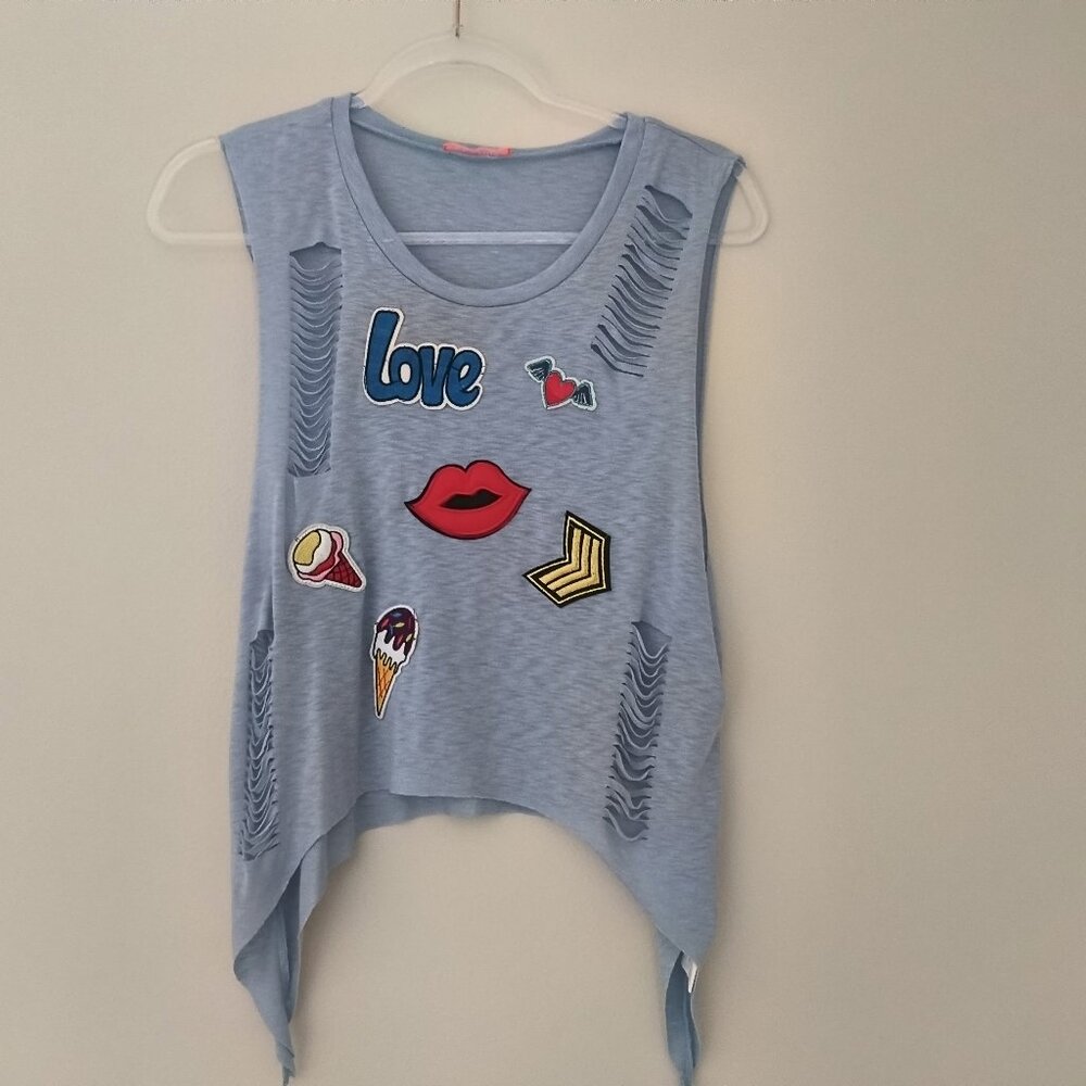 Banjul Blue Tank Top Size L
